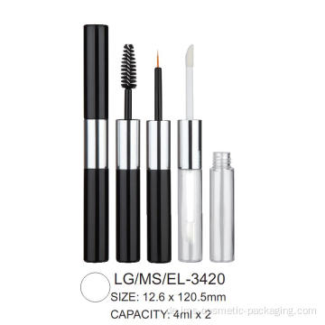 Dual Head Round Lipgloss/Mascara/Eyeliner -Behälter